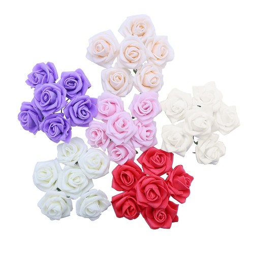 OEM - 72 Pcs 3.5cm Artificial Rose Flowers For Wedding Party Decoration Mixed