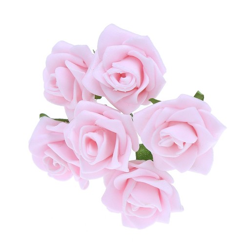 OEM - 72 Pcs 3.5cm Artificial Rose Flowers For Wedding Party Decoration Pink