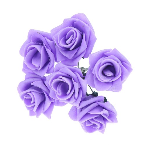 OEM - 72 Pcs 3.5cm Artificial Rose Flowers For Wedding Party Decoration Purple