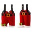 LX - Cute Christmas Decoration Holiday Party Xmas Santa Pants Candy Gift Bag Wine Bag