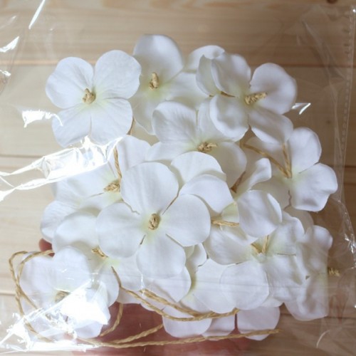 LX - Hand Made Party Mariage Decorative Crafts Flowers White