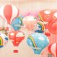 LX - Hanging Hot Air Balloon Paper Lantern Party Decorations Red