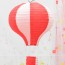 LX - Hanging Hot Air Balloon Paper Lantern Party Decorations Red