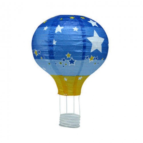 LX - Hanging Hot Air Balloon Paper Lantern Party Decorations Blue