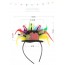 OEM - Happy Birthday Headband Celebration Colorful Feather Child Adult Hat Shape 30