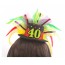 OEM - Happy Birthday Headband Celebration Colorful Feather Child Adult Hat Shape 40