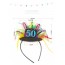 OEM - Happy Birthday Headband Celebration Colorful Feather Child Adult Hat Shape 50