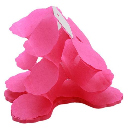 AURELIA - Party Paper Garland Hang Tissue Clover Strings Romantic Decor Rose