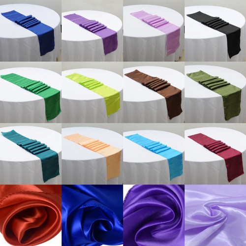 KDEAM - Satin Table Runner Wedding Venue Decorations Party