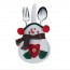 LX - Snowman Christmas Xmas Silverware Tableware Dinner Party Decor Cutlery Holder