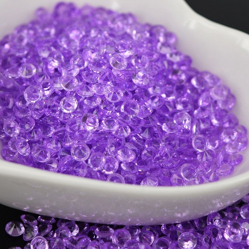 AURELIA - Wedding Decoration Crystals Diamond Table Confetti Party Supplies Purple