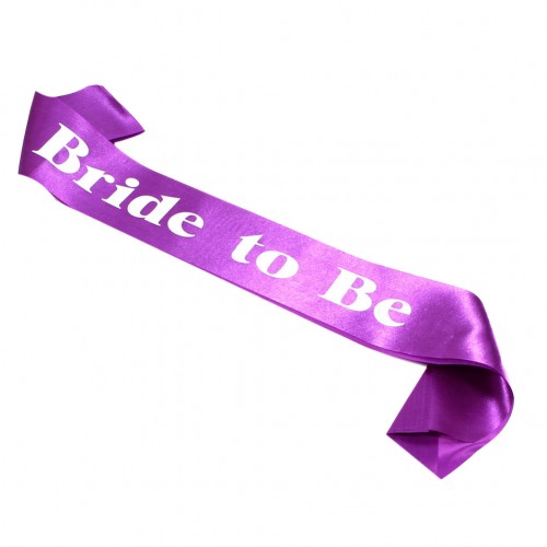 OEM - Wedding Sash Party Decoration Purple Bride To Be