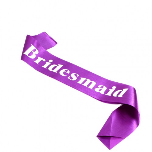 OEM - Wedding Sash Party Decoration Purple Bridesmaid