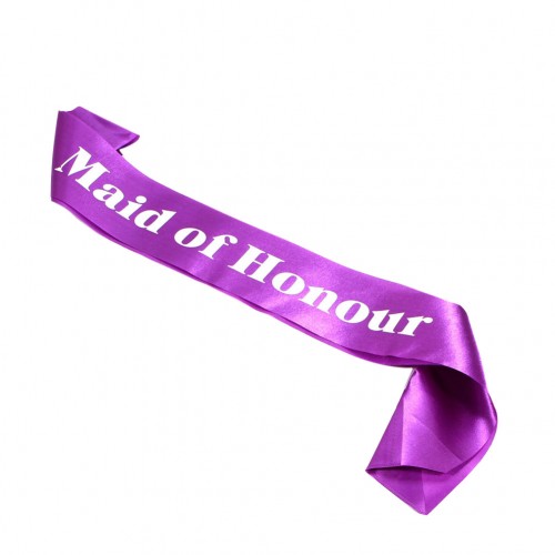 OEM - Wedding Sash Party Decoration Purple Maid Of Honour