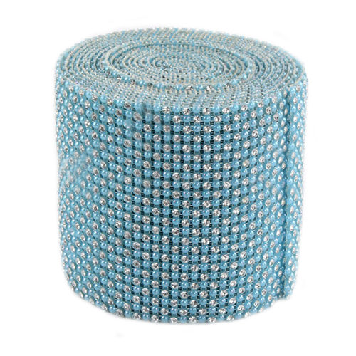 easyshopping66us - Yard Fascinating Mesh Sparkle Ribbon Party Decor Light Blue