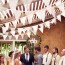 OEM - Lace Fabric Banners Personality Wedding Bunting Decor Vintage Party Birthday