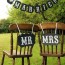 LX - Mr Mrs Letter Garland Banner Photo Booth Wedding Party Photography Props Decoration