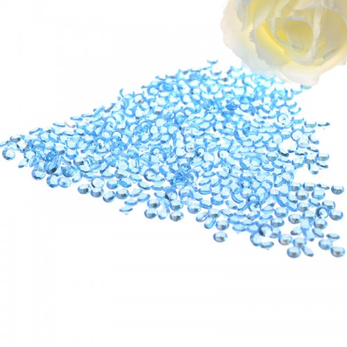 TN - Diamond Table Confetti Wedding Crystal Scatter Decoration Acrylic Gem Azure