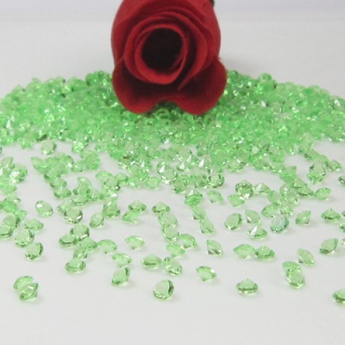 TN - Diamond Confett Carat Wedding Paty Banquet Table Decorations Green