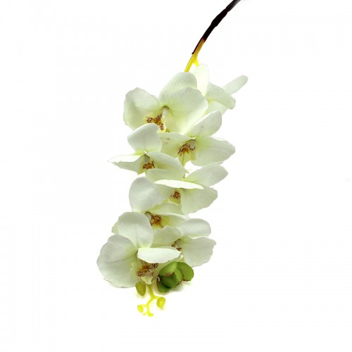 WISHMADE - Artificial Butterfly Orchid Silk Flower Home Wedding Party Decor Phalaenopsis White