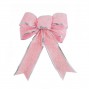 WISHMADE - Bow Shape Flannel Christmas Decoration Xmas Tree Hanging Ornaments Festival Pink