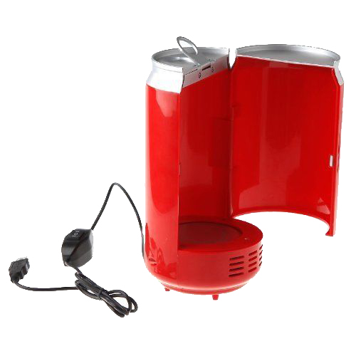 CAN-FLY - Mini Usb Pc Fridge Beverage Drink Cans Cooler Warmer Red Sy Au