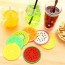 CRYSTAL - Silicone Fruits Coffee Tea Cup Cushion Holder Coasters Drink Placemat Mat Pad C