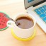 CRYSTAL - Silicone Fruits Coffee Tea Cup Cushion Holder Coasters Drink Placemat Mat Pad C