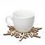 CRYSTAL - Wooden Carved Snowflake Xmas Mug Coasters Chic Holder Coffee Tea Drinks Cup Mat F