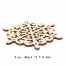 CRYSTAL - Wooden Carved Snowflake Xmas Mug Coasters Chic Holder Coffee Tea Drinks Cup Mat F