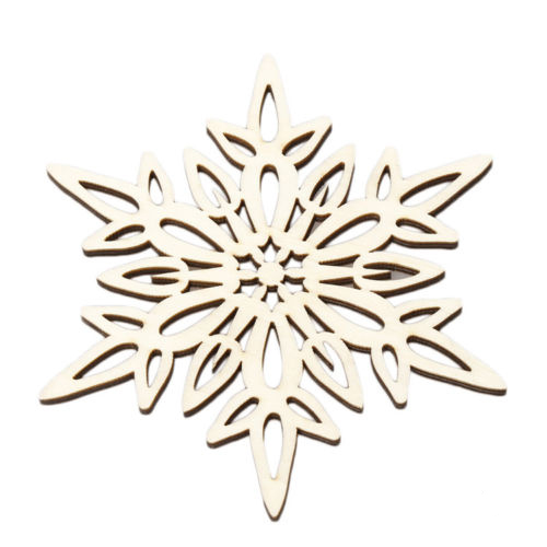 CRYSTAL - Wooden Carved Snowflake Xmas Mug Coasters Chic Holder Coffee Tea Drinks Cup Mat A