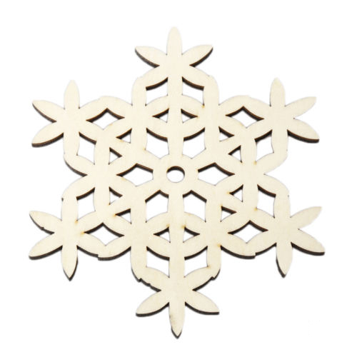 CRYSTAL - Wooden Carved Snowflake Xmas Mug Coasters Chic Holder Coffee Tea Drinks Cup Mat B