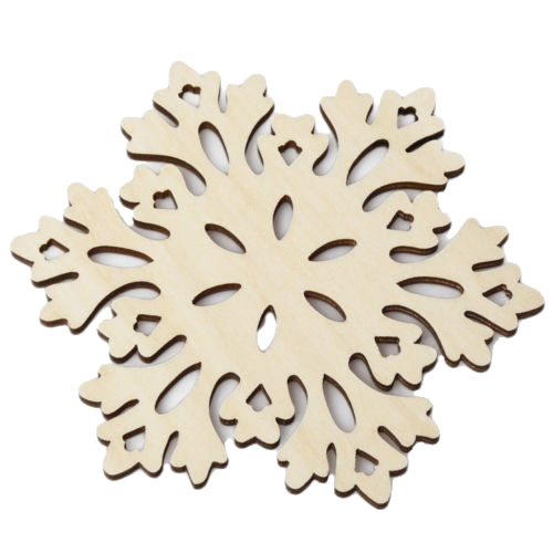 CRYSTAL - Wooden Carved Snowflake Xmas Mug Coasters Chic Holder Coffee Tea Drinks Cup Mat C