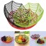 LAIMI - Plastic Spider Web Net Plate Fruits Candy Basket Bowl Halloween Party Decor Green