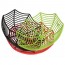 LAIMI - Plastic Spider Web Net Plate Fruits Candy Basket Bowl Halloween Party Decor Green