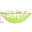 LAIMI - Plastic Spider Web Net Plate Fruits Candy Basket Bowl Halloween Party Decor Green