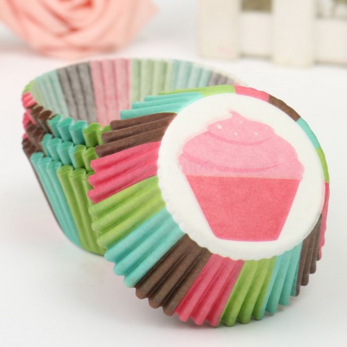 DODO - 100 Pcs Paper Cake Cup Liners Baking Cupcake Cases Wrapper Muffin Dessert Party Ice Cream