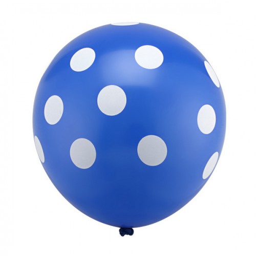 OURLOVE - 12 Pcs Latex Polka Dot Balloon For Party Wedding Birthday Decoration Blue