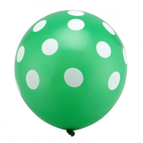 OURLOVE - 12 Pcs Latex Polka Dot Balloon For Party Wedding Birthday Decoration Green