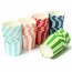 CHARM - 50 Pcs Cupcake Baking Paper Cup Muffin Cases Stripe Liners Home Wedding Party Green Strips