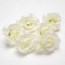 OURLOVE - 6 Pcs Fake White Rose Artificial Flower Heads Home Garden Bridal 410cm