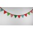 TN - Christmas Decoration 12 Flags Cotton Fabric Banners Customize Bunting Party