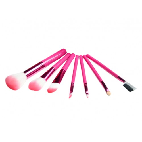 OURLOVE - Daily Party Brushes Make Up 7 Set Brush Leather Brush Cup Case Makeup Set Cosmetic