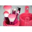 OURLOVE - Daily Party Brushes Make Up 7 Set Brush Leather Brush Cup Case Makeup Set Cosmetic