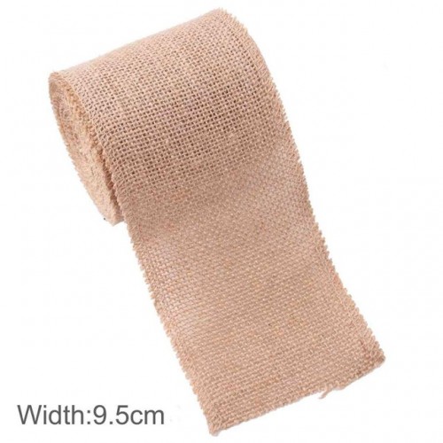 FENGRISE - Burlap Ribbon 5M Vintage Wedding Centerpieces Decoration