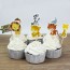 OEM - 24 Pcs Wild Animal Party Cupcake Toppers Picks Favors