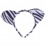 OEM - Animal Zebra Tail Ear Headband Bow Tie 3 Pcs Party Bunny Leopard