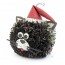 OURLOVE - Cat Xmas Tree Decoration Recycled Paper Cat In Santa Hat