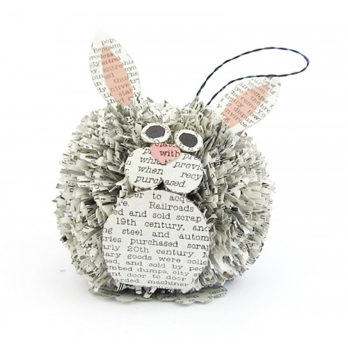 PALM - Rabbit Xmas Tree Decoration Recycled Paper Bunny