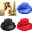 TN - Beach Women Dress Summer Sunscreen Wide Brim Hat Organza Black